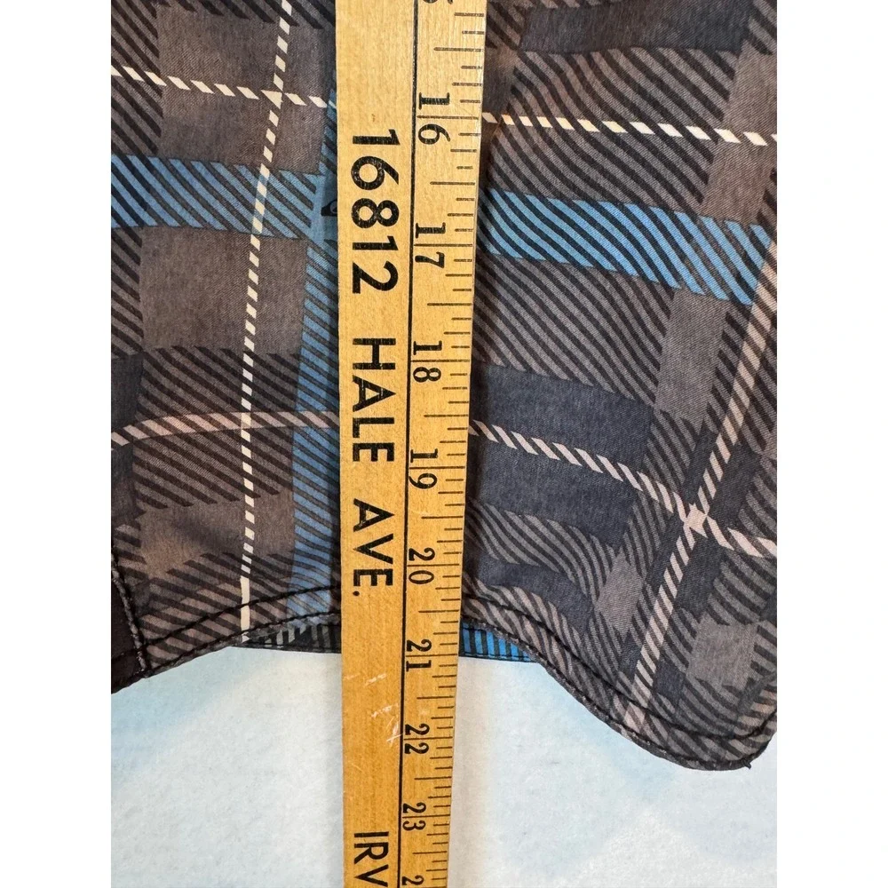 Vtg Y2K Quiksilver Mens Plaid Board Shorts Swim Beach Embroidered Size 32 Rare